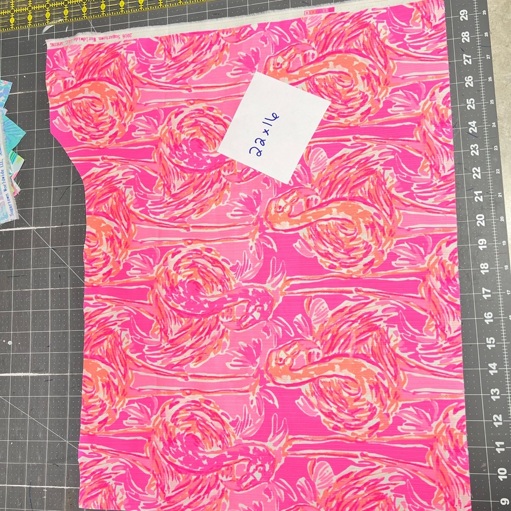 Lilly Pulitzer Pink and Orange Fabric
